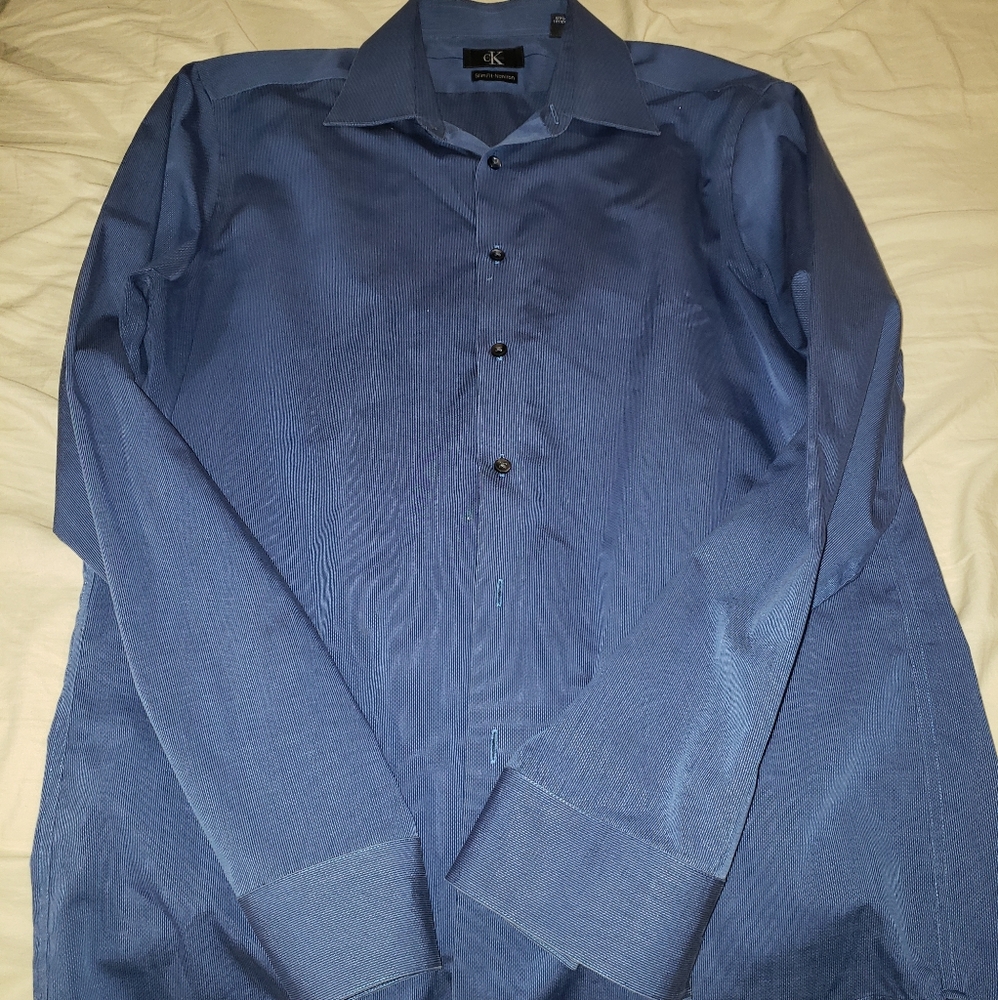 Calvin Klein blue dress shirt